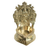 Kamakshi Deepam For Pooja, Kamakshi Brass Lamp, Kamakshi Devi Oil Lamp Stand Brass Table Diya