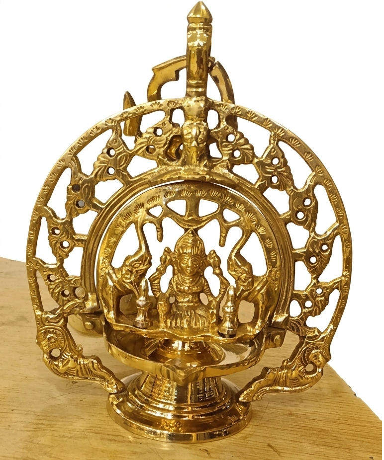 Gajalakshmi 1.820 Gajalakshmi Hanging Vilakku( 1.820 Kg) - Image 1