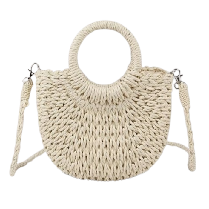 Women handmade straw bag, Handmade Straw Bag, Elegant Woven Straw Bag