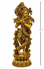 Krishna wax moulded 8 inches - Image 2
